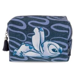 Stitch Denim Cosmetic Bag